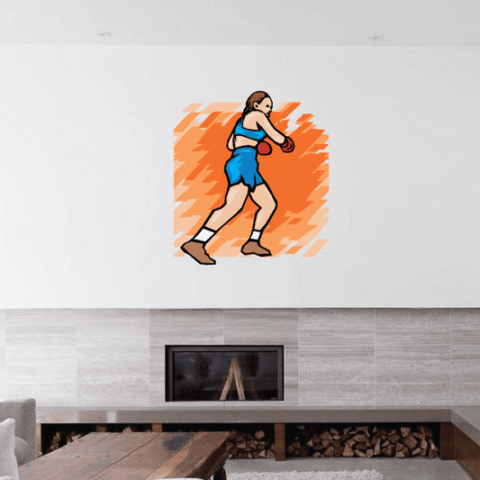 Image of Boxing Wall Decal - Vinyl Sticker - Car Sticker - Die Cut Sticker - SMcolor006