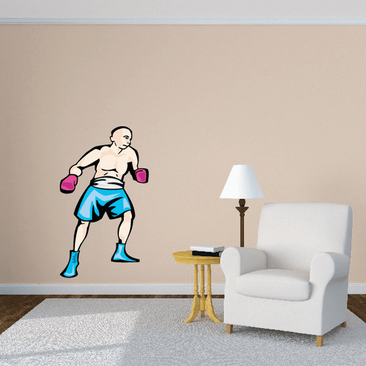 Image of Boxing Wall Decal - Vinyl Sticker - Car Sticker - Die Cut Sticker - SMcolor007