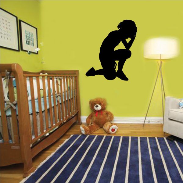 Image of Boy Praying Decal