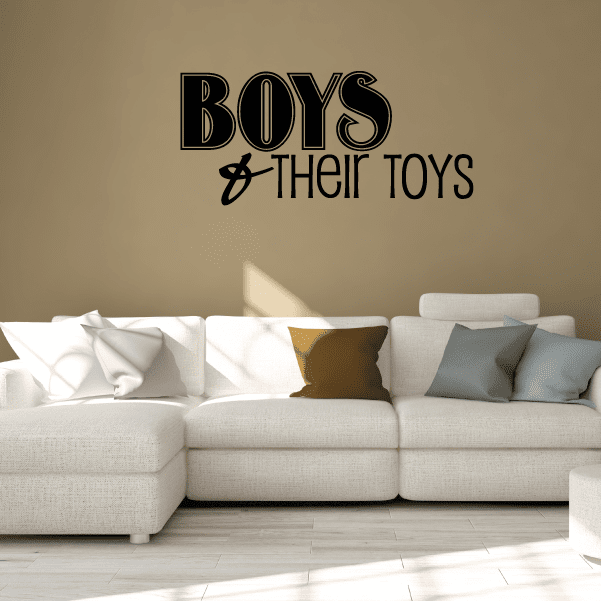 Image of Boys and Their Toys Wall Decal