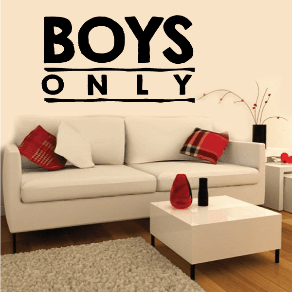 Image of Boys Only Wall Decal