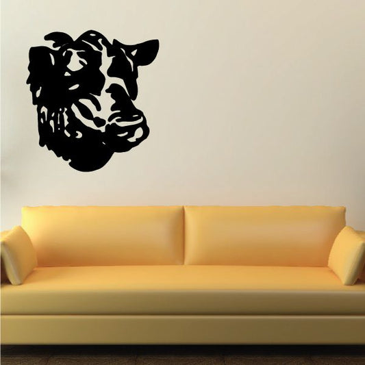 Image of Brahman Cow Cattle Head Decal