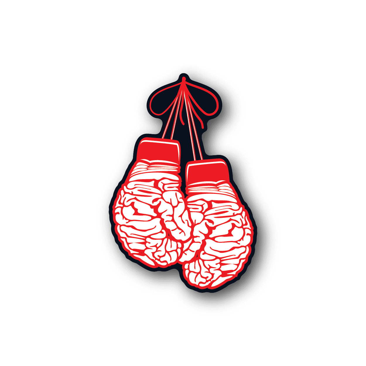 Image of Brain Boxing Glove Sticker