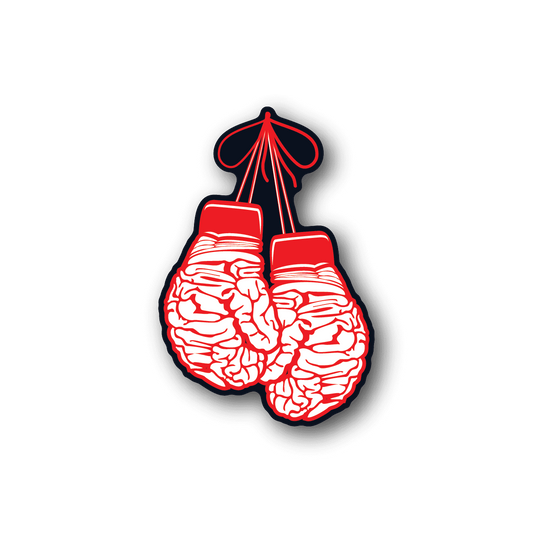 Image of Brain Boxing Glove Sticker