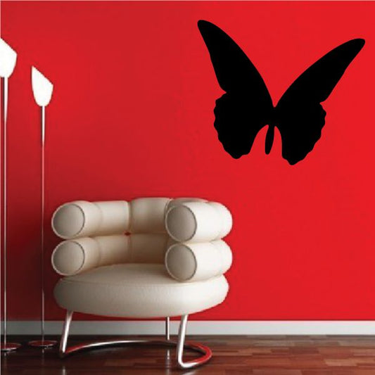 Image of Branch Winged Butterfly Silhoutte Decal