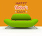 Happy Mother’s Day decal with red and white lettering