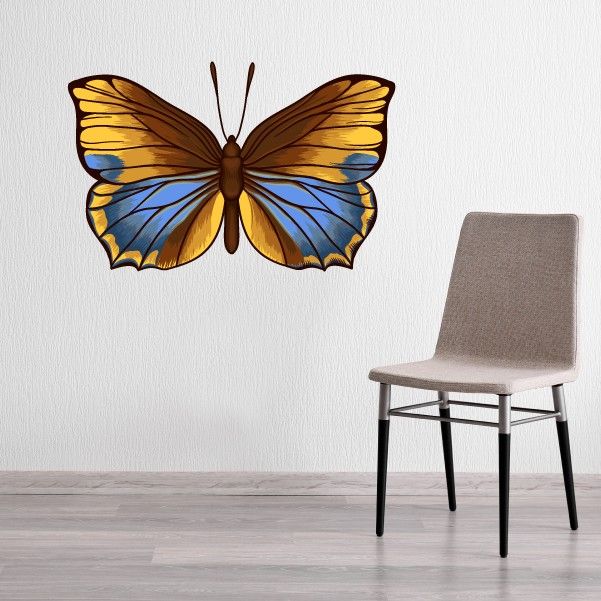 Image of Brilliant MultiColor Wing Spread Butterfly Decal