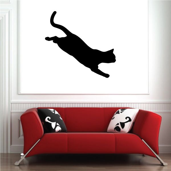 Image of British Cat Leaping Decal