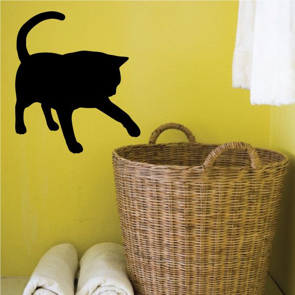 Image of British Cat Pawing Decal