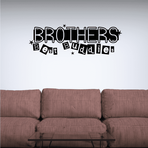 Image of Brothers Best Buddies Wall Decal