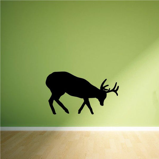 Image of Buck Deer Head Butting Decal