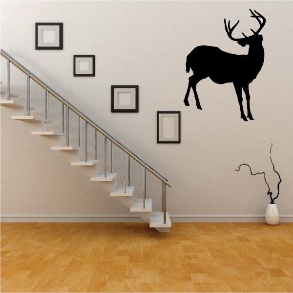 Image of Buck Deer Looking Away Decal