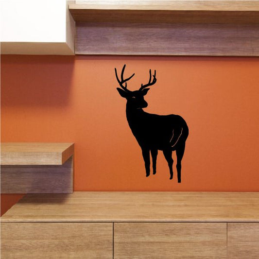 Image of Buck Deer Watching Decal