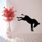 Bucking donkey decal, black silhouette facing right
