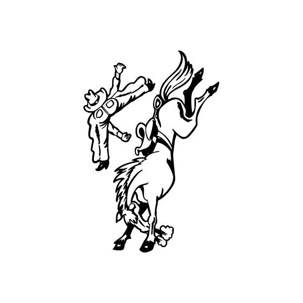 Bucking Horse Decal