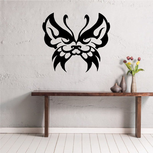 Image of Bufferfly Cat Face Decal