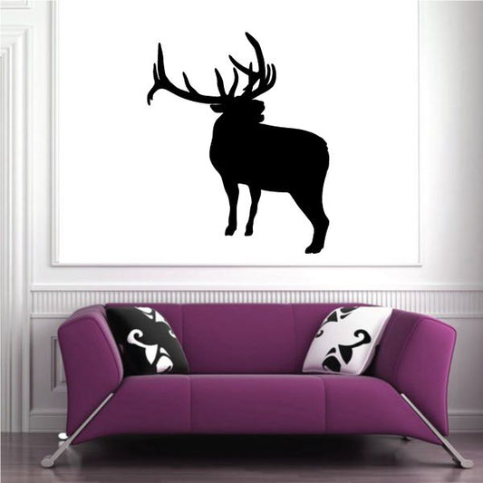 Image of Bull Elk Looking Over Decal