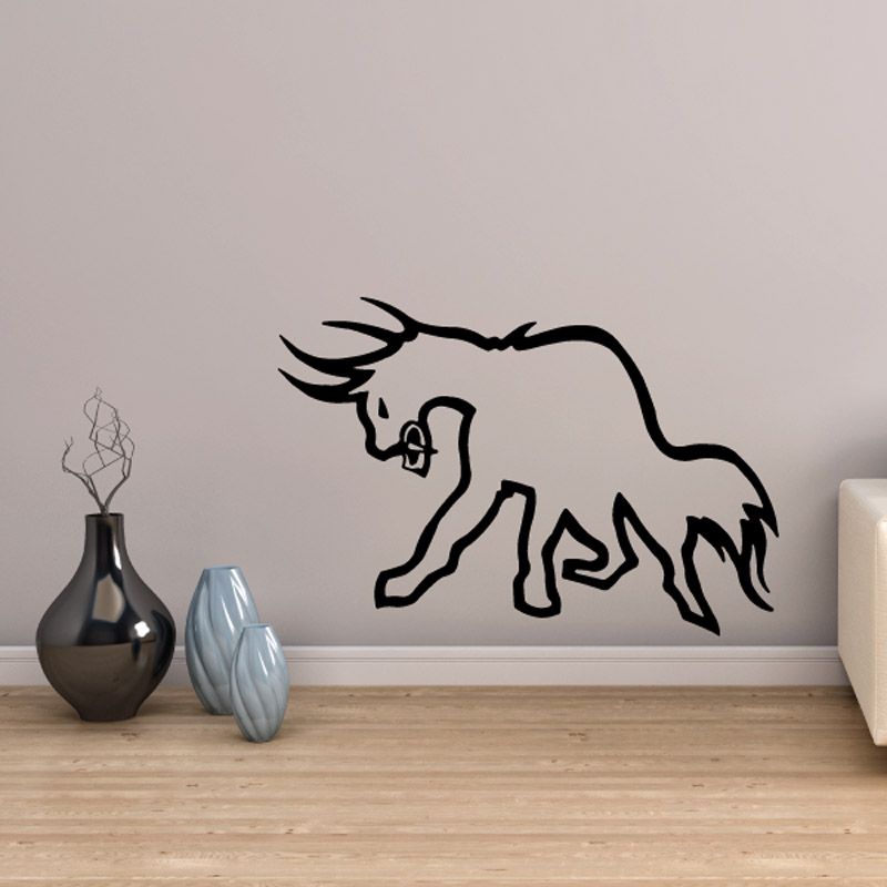 Image of Bull Outline Decal