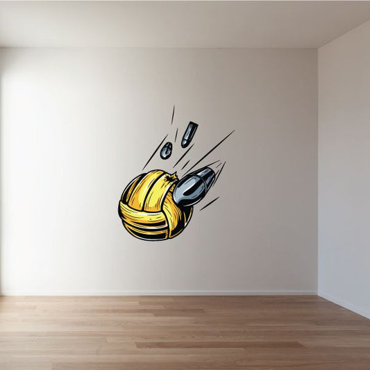 Image of Bullet Volleyball Wall Decal - Vinyl Car Sticker - Uscolor003