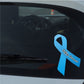 Blue bullying awareness ribbon vinyl sticker