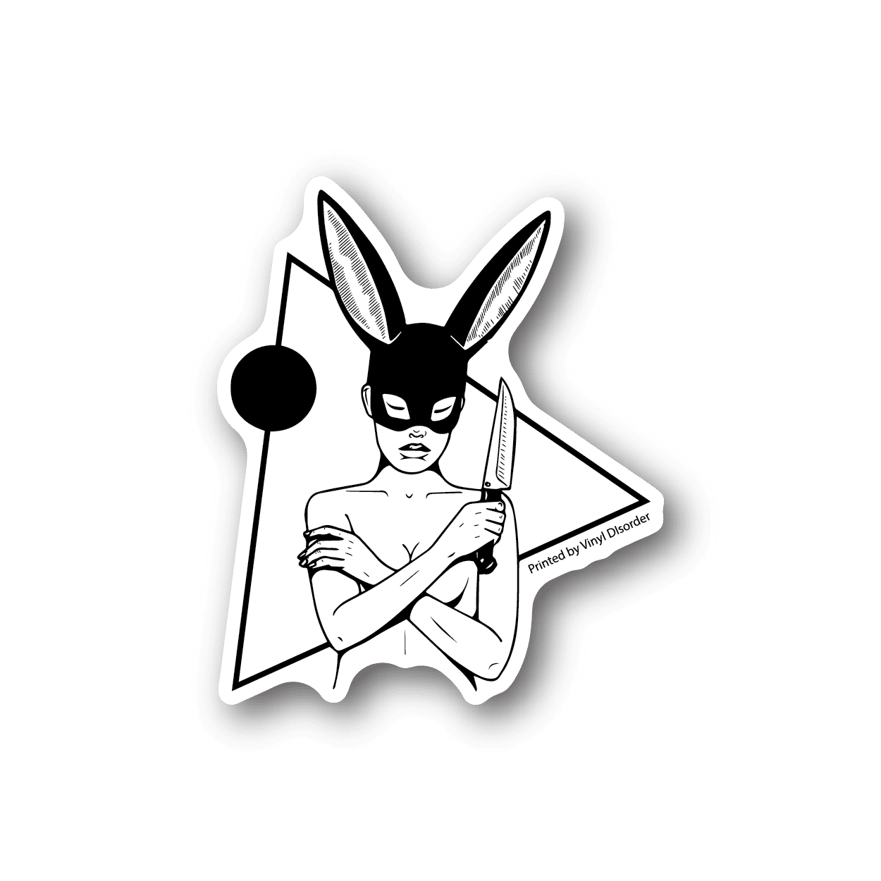 Image of Bunny Ears Girl Sticker