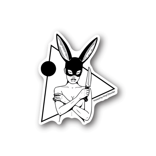 Image of Bunny Ears Girl Sticker