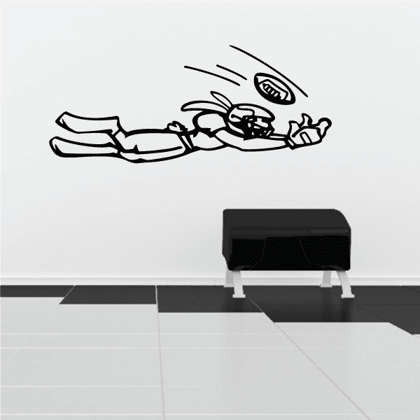 Image of Bunny Football Wall Decal - Vinyl Decal - Car Decal - CDS001