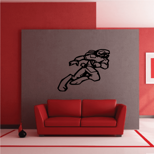 Image of Bunny Football Wall Decal - Vinyl Decal - Car Decal - CDS003