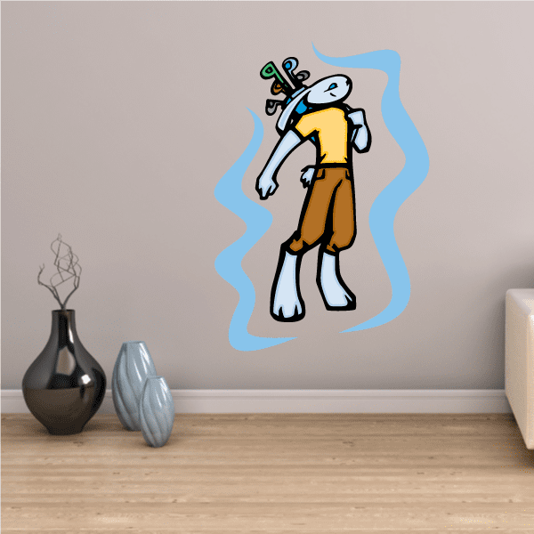 Image of Bunny Golf Wall Decal - Vinyl Sticker - Car Sticker - Die Cut Sticker - CDSCOLOR002
