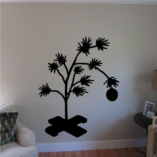 Image of Burdoned Christmas Tree Decal