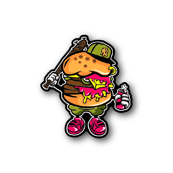 Image of Burger Bastard Sticker