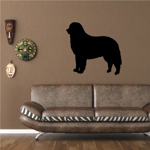 Burmese Mountain Dog decal, black dog silhouette on wall