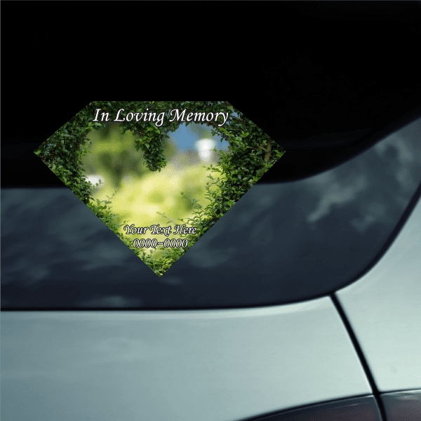 Image of Bush Heart In Loving Memory Custom Sticker