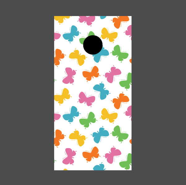 Image of Butterfly Cornhole Board Wraps