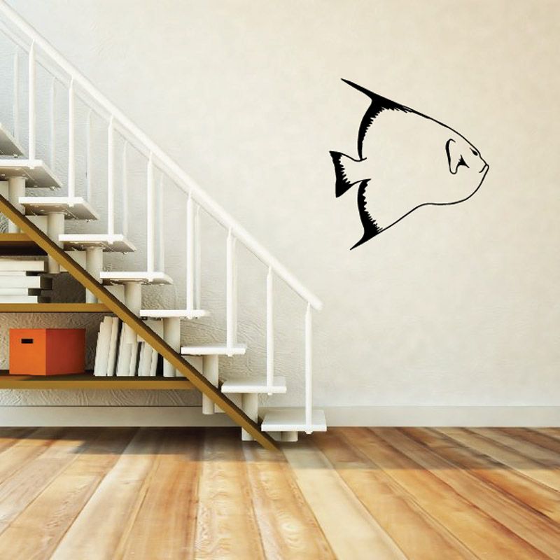 Image of Butterfly Fish Swimming Away Decal