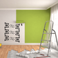 Black butterfly wall decal stickers with quote-like swirl accents