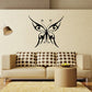 Butterfly wall decal with black wing design, vinyl sticker style