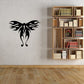 Butterfly wall decal, black ornamental wing design