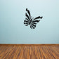 Black butterfly vinyl wall decal