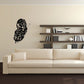 Butterfly wall decal vinyl sticker, black butterfly silhouette on a wall