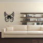 Butterfly wall decal, black vinyl butterfly silhouette with detailed wing pattern