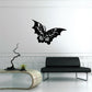Butterfly wall decal, black vinyl silhouette with detailed wings