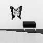 Black butterfly wall decal with white inner wings, vinyl sticker