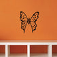 Butterfly wall vinyl decal in black with dotted wings and antennae