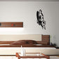 Butterfly wall decal with black butterfly silhouette