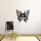 Butterfly wall decal vinyl sticker with black wings and antennae
