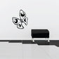 Butterfly wall decal vinyl sticker with black outline and white spots