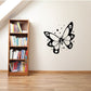 Butterfly wall decal with black-and-white butterfly and dotted accents