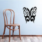 Black butterfly vinyl wall decal