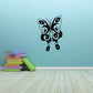 Butterfly wall decal, dark blue butterfly vinyl sticker